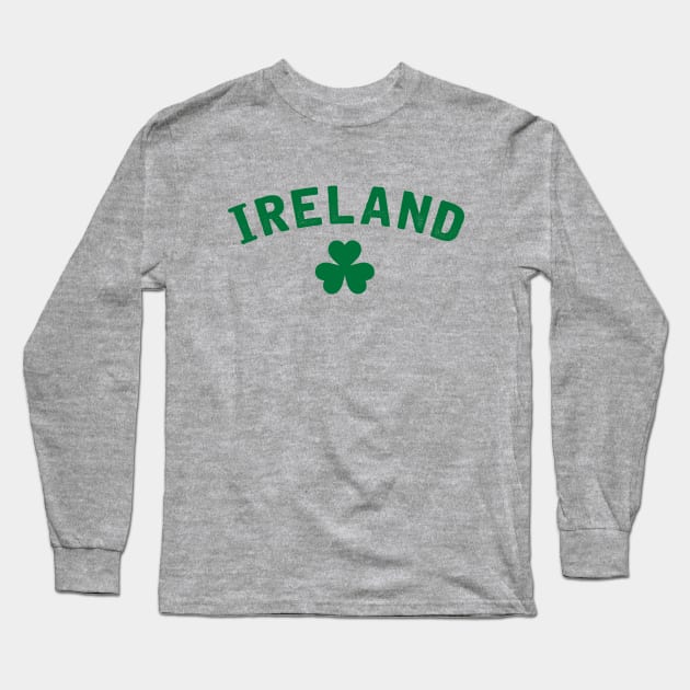 Ireland Luck of the Irish Shamrock Long Sleeve T-Shirt by luckybengal